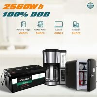 100AH LiFePO4 Battery 2560Wh 100Ah BMS 200x200 100AH LiFePO4 Battery 2560Wh 100Ah BMS 200x200